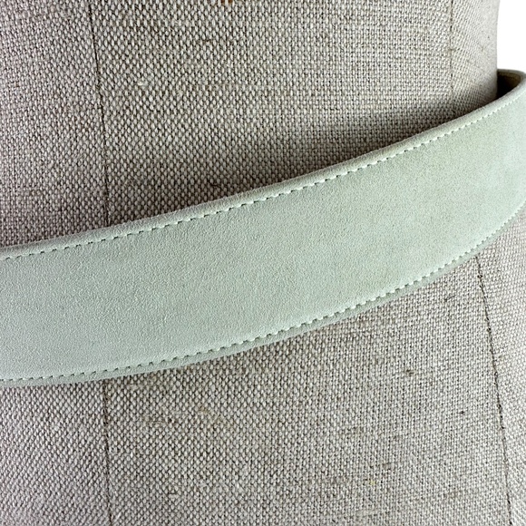 Vintage Genuine MONDI Ivory Suede Belt Women size 30 Made In Italy main image 10